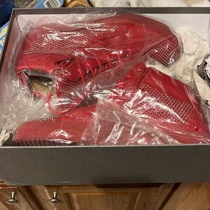 Giuseppe men’s sneakers, red silver accent size 9 1/2